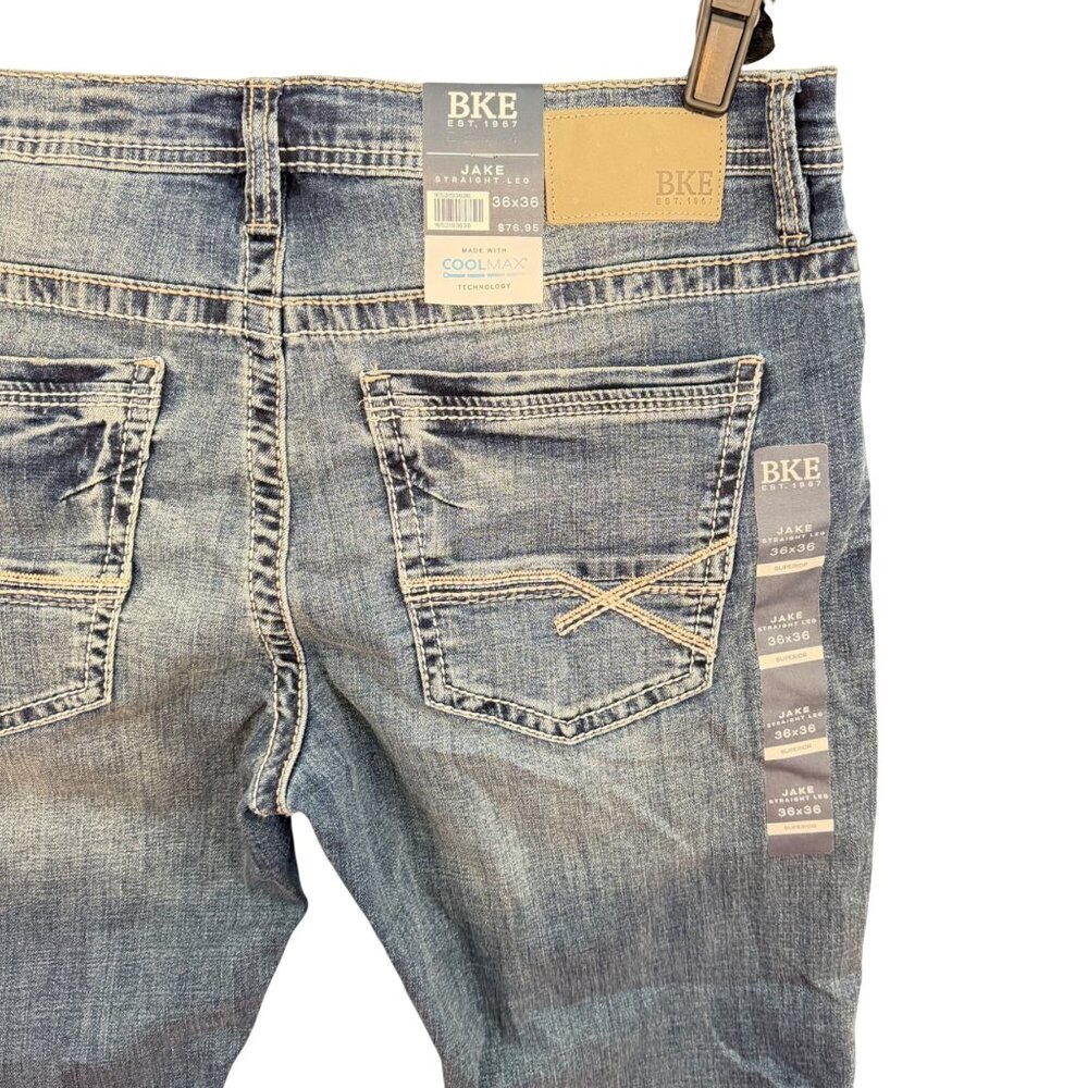 BKE Jake Jeans - Men's 36x36 - Regular Fit Straight - NWT - Picture 3 of 13